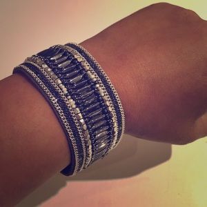 Stella and Dot Silver Arm Cuff